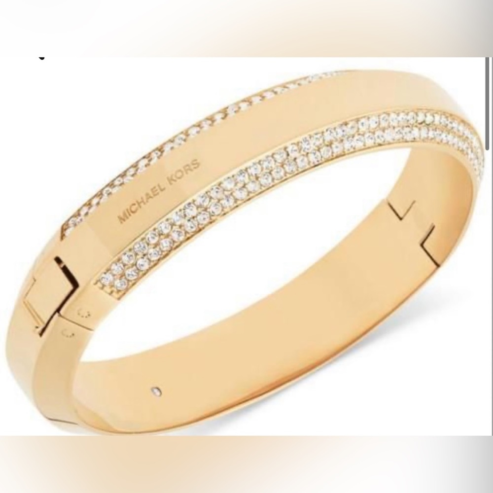 NWT Gold Plated Michael Kors PVD Brilliance Bracelet MKJ5500710 authentic New